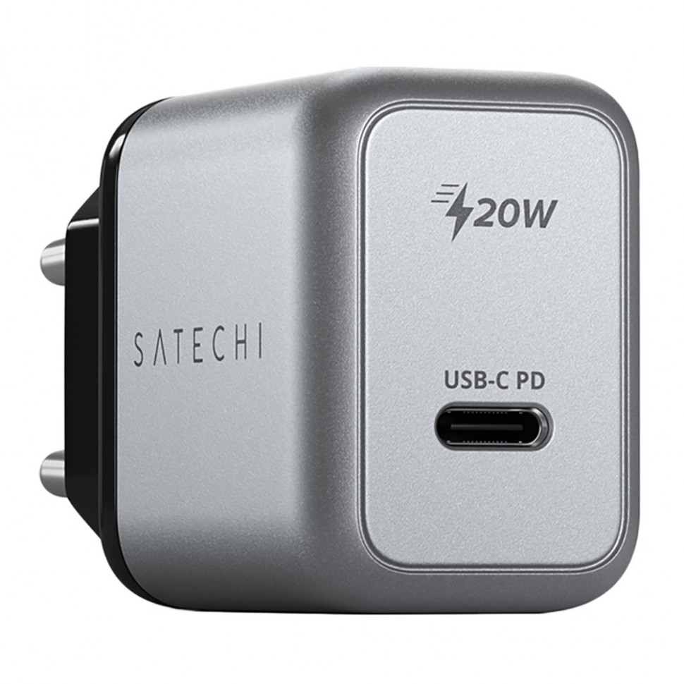 Зарядное устройство Satechi Wall Charger (USB-C PD), серый космос Зарядное устройство Satechi Wall Charger (USB-C PD), серый космос