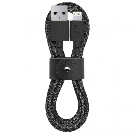 Кабель Native Union lightning MFI BELT-KV-L-CS-BLK-2, 1.2 м, черный космос