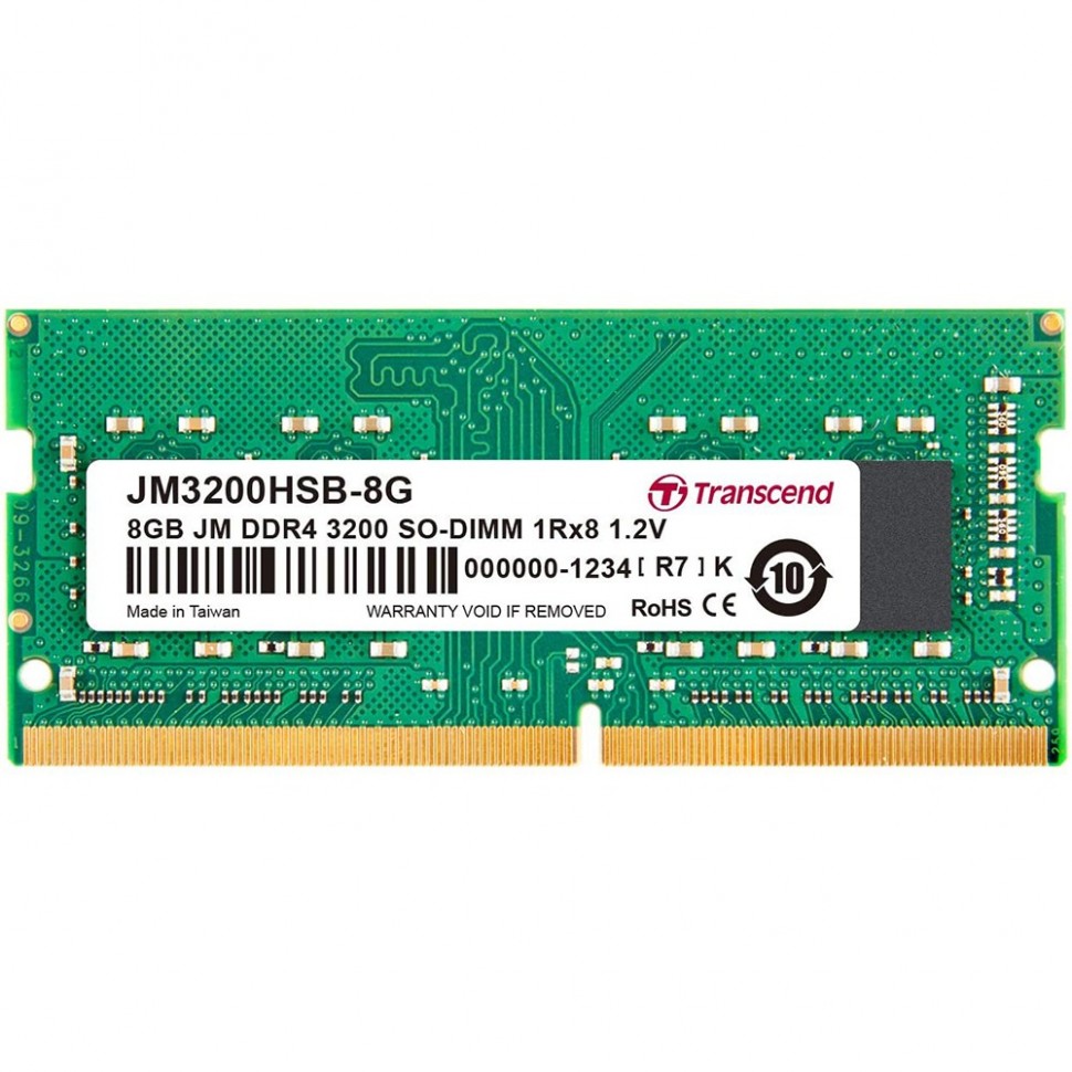 Оперативная память Transcend 8GB DDR4 CL22 (JM3200HSB-8G) Оперативная память Transcend 8GB DDR4 CL22 (JM3200HSB-8G)