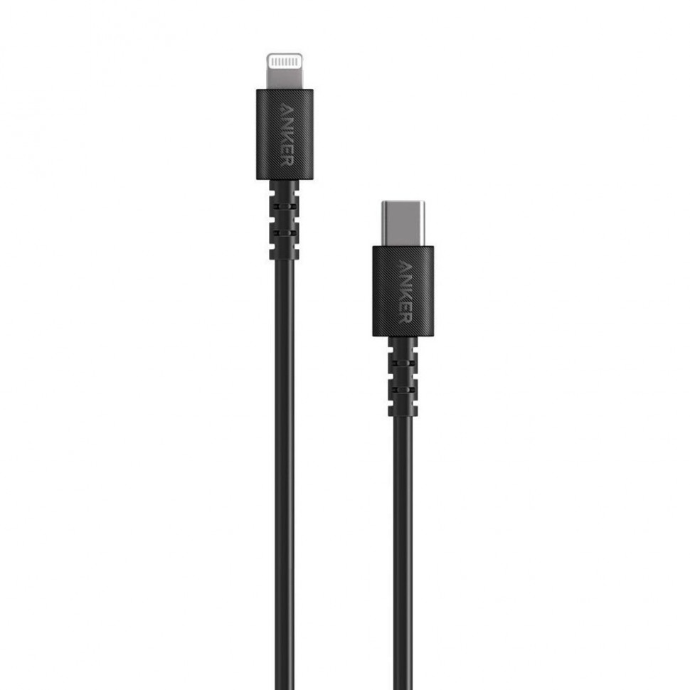 Кабель Anker PowerLine Select USB-C Lightning 3ft A8612, чёрный Кабель Anker PowerLine Select USB-C Lightning 3ft A8612, чёрный