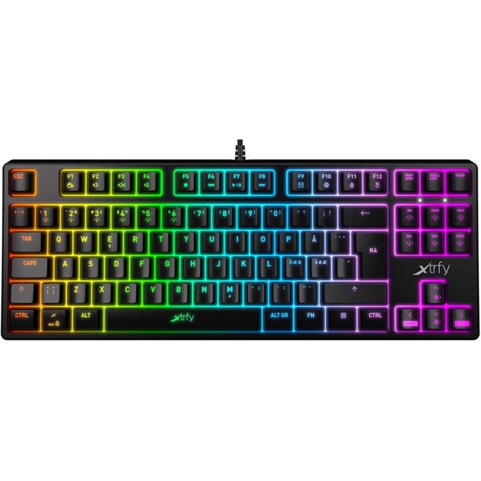 Клавиатура Xtrfy K4 TKL RGB, Black Клавиатура Xtrfy K4 TKL RGB, Black