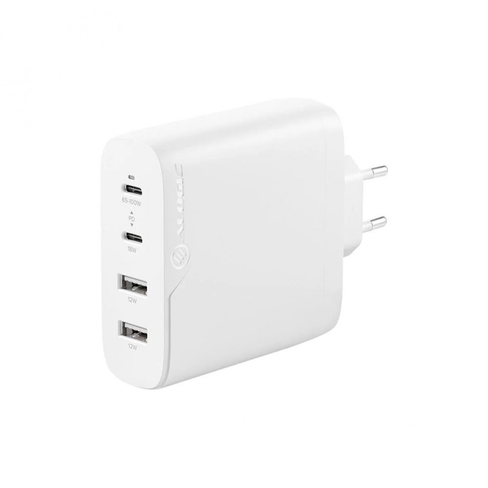 Зарядное устройство Alogic 4X100 Rapid Power 100W (USB-C, USB-A), белый Зарядное устройство Alogic 4X100 Rapid Power 100W (USB-C, USB-A), белый