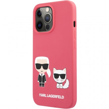 Чехол для смартфона Karl Lagerfeld Liquid Silicone Case для iPhone 13 Pro Max, розовый