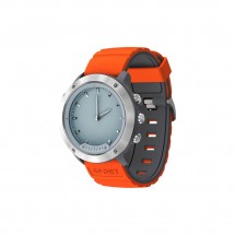 Смарт-часы GEOZON G-SM03SVR Hybrid Silver Black/orange strap