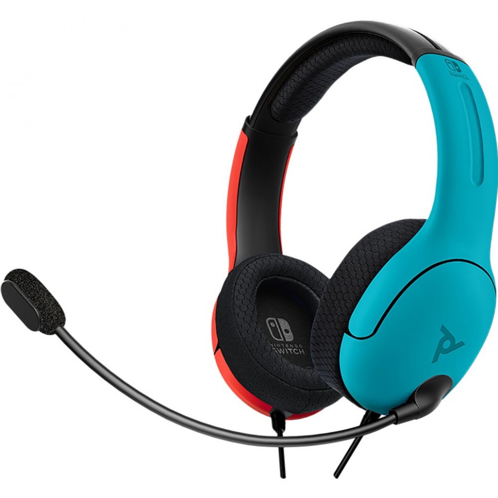 Компьютерная гарнитура PDP LVL40 голубой/красный Компьютерная гарнитура PDP LVL40 голубой/красный