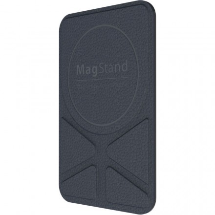 Магнитная накладка-подставка SwitchEasy MagStand Leather Stand для Apple iPhone 11/12, синий