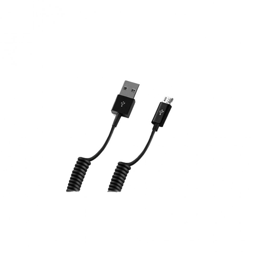 Кабель Deppa USB-microUSB, витой, 1.5 м черный (72123) Кабель Deppa USB-microUSB, витой, 1.5 м черный (72123)