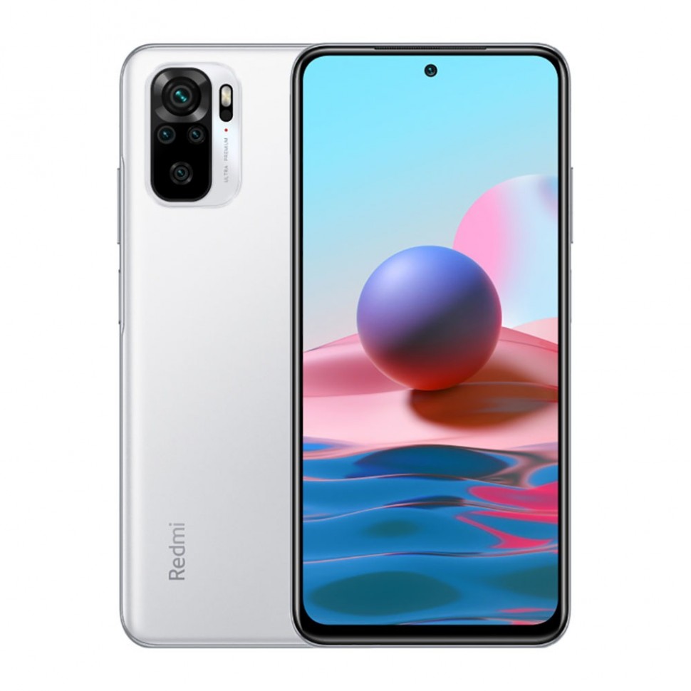 Смартфон Xiaomi Redmi Note 10 64 ГБ белая галька Смартфон Xiaomi Redmi Note 10 64 ГБ белая галька