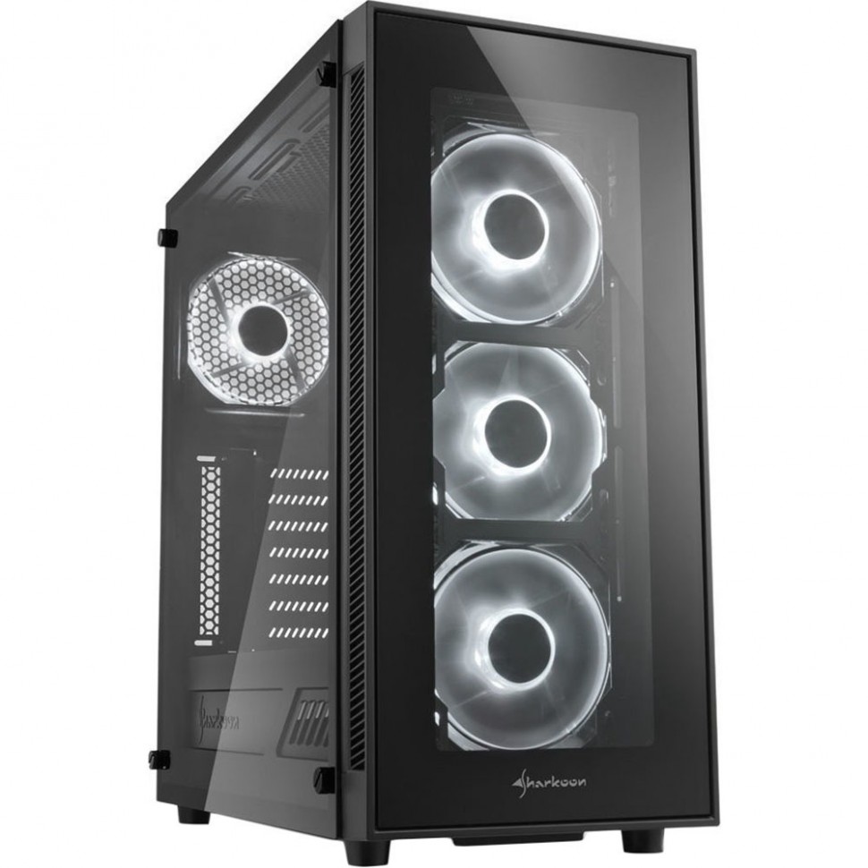 Корпус Sharkoon TG5 white led черный Корпус Sharkoon TG5 white led черный