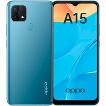 Смартфон Oppo A15 Black 32 ГБ синий