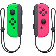 Контроллеры Nintendo Joy-Con неоновый зелёный/неоновый розовый