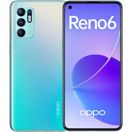 Смартфон Oppo Reno6 128 ГБ лазурный