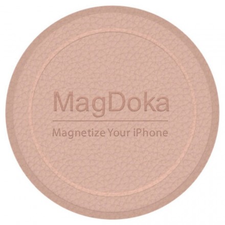 Магнитная накладка SwitchEasy MagDoka Mounting Disc для Apple iPhone 11/12, рзовый