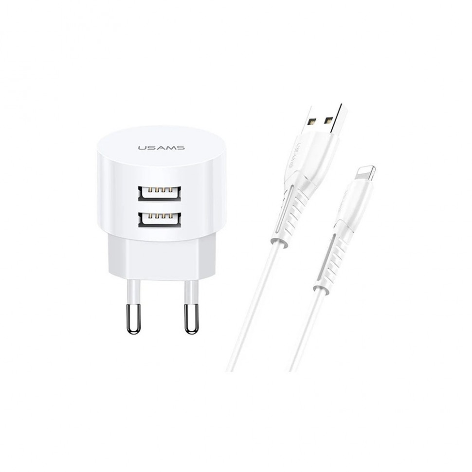 Зарядное устройство Usams XTXLOGT1804, белый Зарядное устройство Usams XTXLOGT1804, белый
