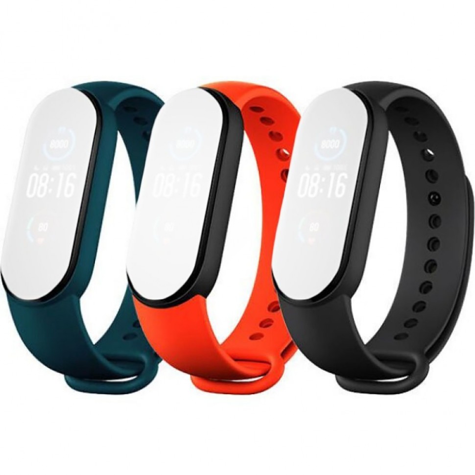 Ремешок для умных часов Xiaomi для Mi Smart Band 5, зелёный/оранжевый/чёрный (BHR4639GL) Ремешок для умных часов Xiaomi для Mi Smart Band 5, зелёный/оранжевый/чёрный (BHR4639GL)