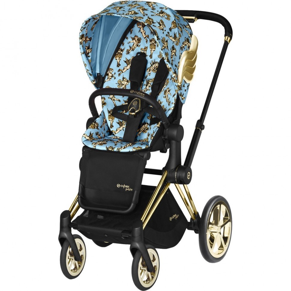 Детская коляска Cybex PRIAM FE JS Cherubs Blue