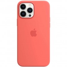 Чехол для смартфона Apple iPhone 13 Pro Max Silicone Case MagSafe, розовый помело