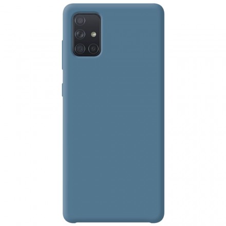 Чехол для смартфона Deppa Liquid Silicone Case для Samsung Galaxy A71 синий