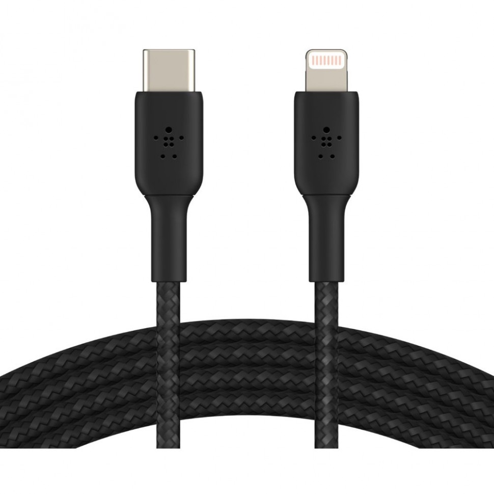 Кабель Belkin USB Type-C-Lightning 1 м, чёрный Кабель Belkin USB Type-C-Lightning 1 м, чёрный