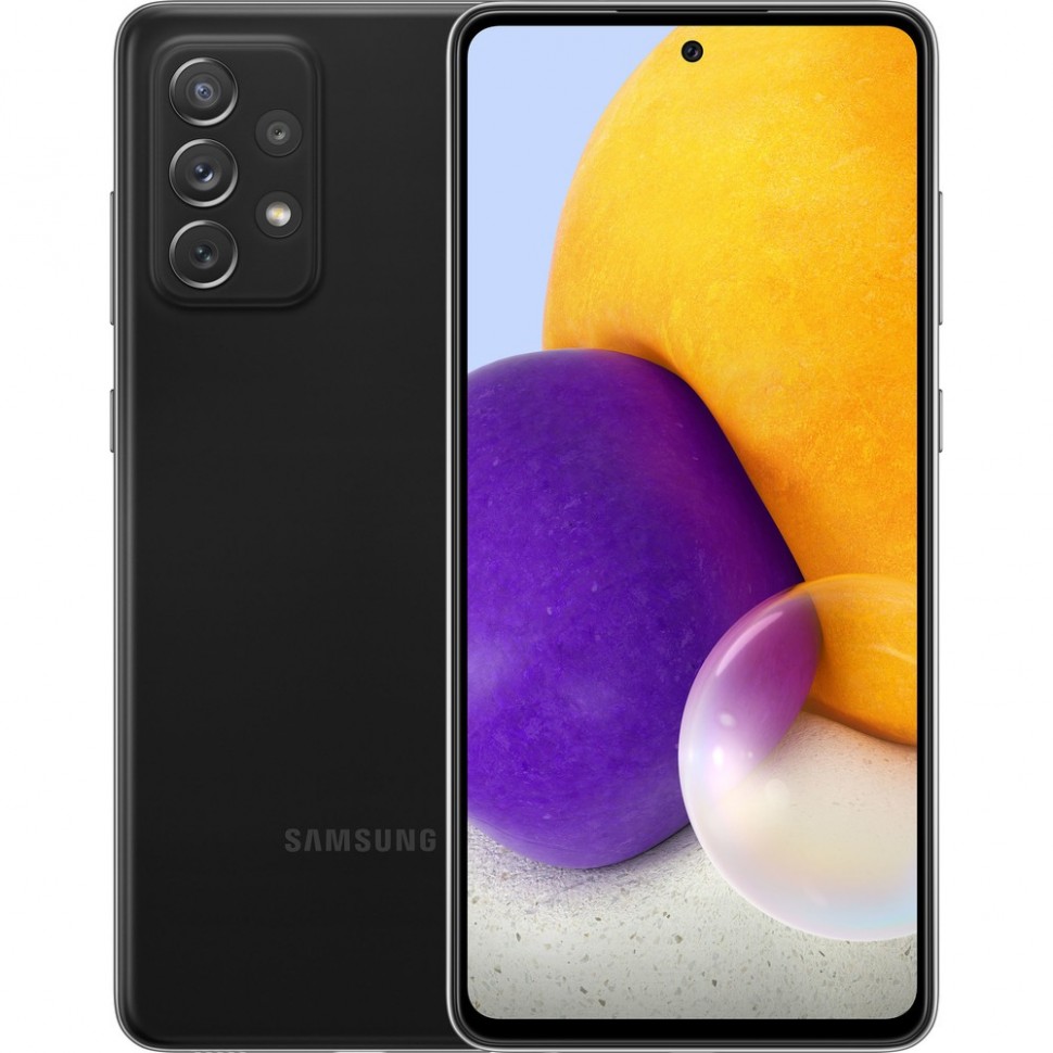 Смартфон Samsung Galaxy A72 128 ГБ чёрный Смартфон Samsung Galaxy A72 128 ГБ чёрный