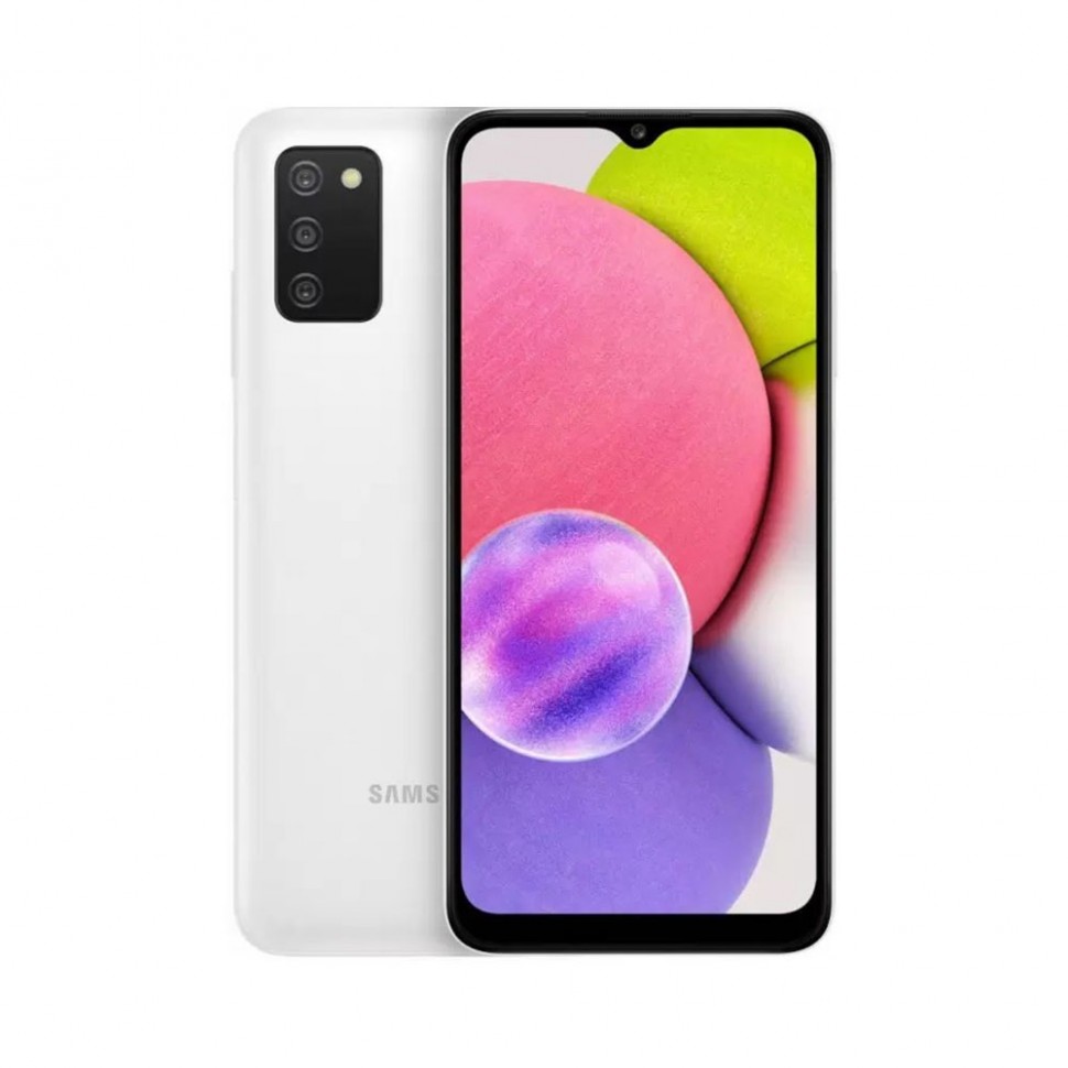 Смартфон Samsung Galaxy A03s 32 ГБ белый Смартфон Samsung Galaxy A03s 32 ГБ белый