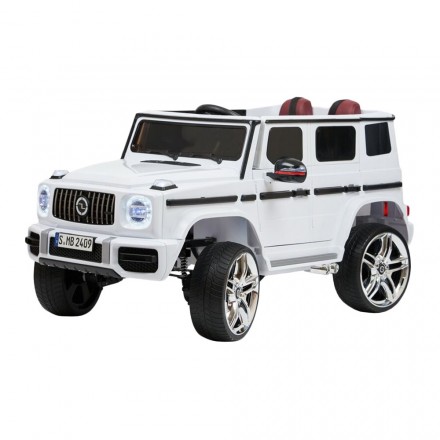 Детский электромобиль Toyland Mercedes Benz G63 с высокой дверью белый