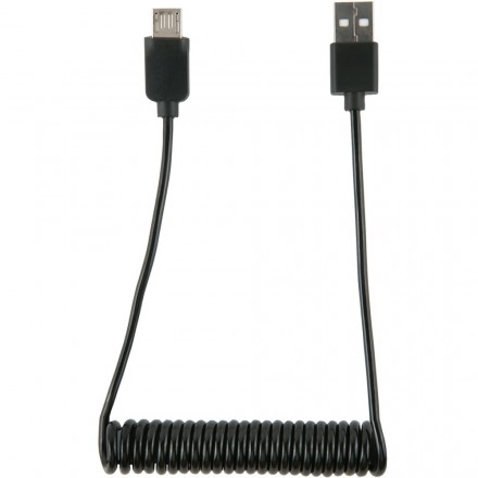 Кабель Red Line Spiral USB-microUSB, 1.2 м, чёрный