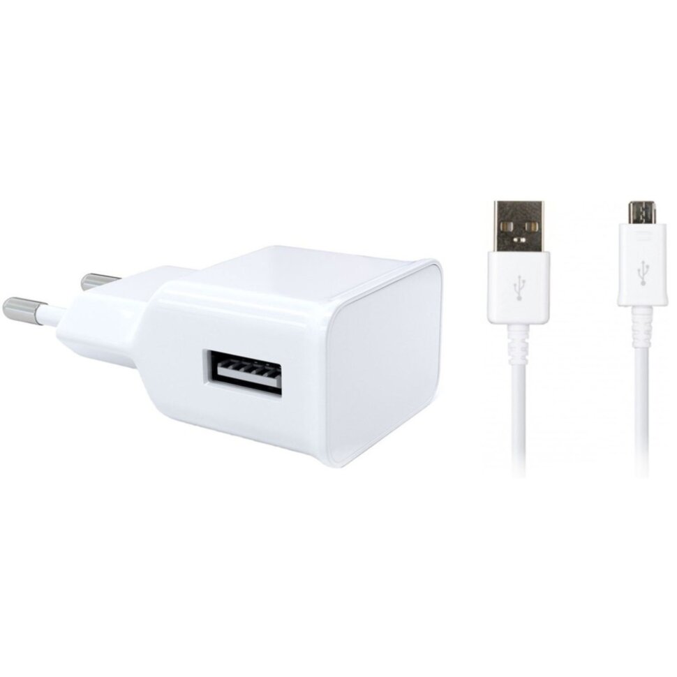 Зарядное устройство Red Line NT-1A (USB+MicroUSB), белый Зарядное устройство Red Line NT-1A (USB+MicroUSB), белый