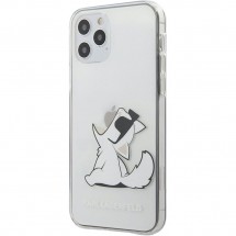 Чехол для смартфона Karl Lagerfeld Choupette Fun для iPhone 12 ProMax, прозрачный