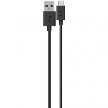 Кабель Belkin microUSB-USB 2 м, чёрный