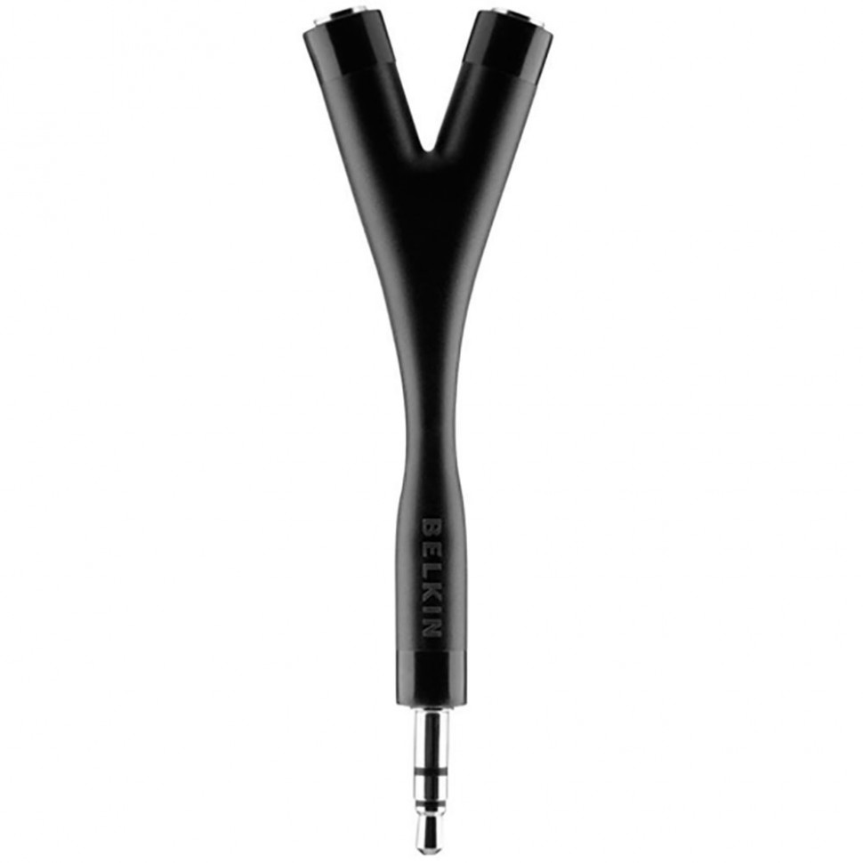 Переходник Belkin AV10093bt mini-Jack 3.5m - 2 x mini-Jack, чёрный Переходник Belkin AV10093bt mini-Jack 3.5m - 2 x mini-Jack, чёрный