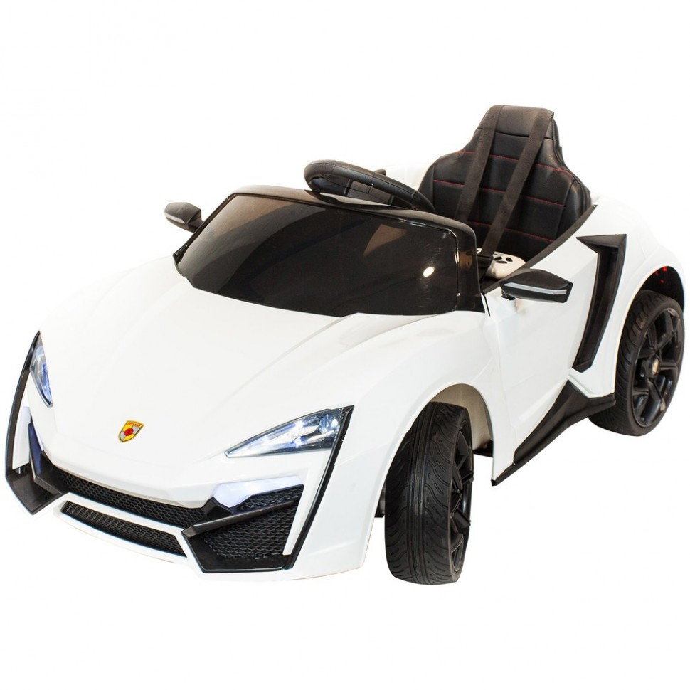 Детский электромобиль Toyland Lykan Hypersport QLS 5188 белый Детский электромобиль Toyland Lykan Hypersport QLS 5188 белый
