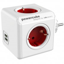 Переходник Allocacoc PowerCube Original USB красный (1202RD)