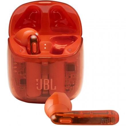 Наушники JBL Tune 225TWS, прозрачный оранжевый