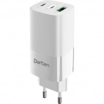 Зарядное устройство Dorten GaN Power Adapter (2хUSB-C, USB-A), белый