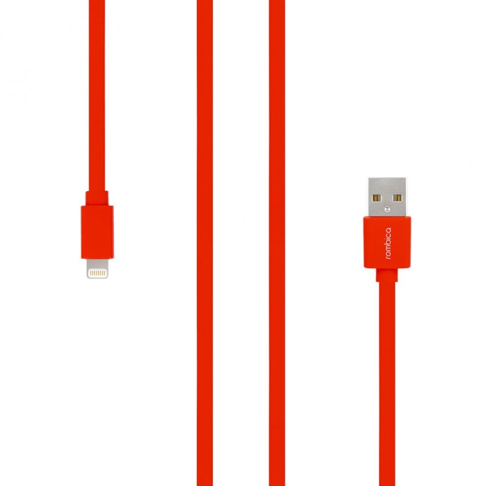 Кабель Rombica Digital MR-01 USB-Lightning, Red Кабель Rombica Digital MR-01 USB-Lightning, Red