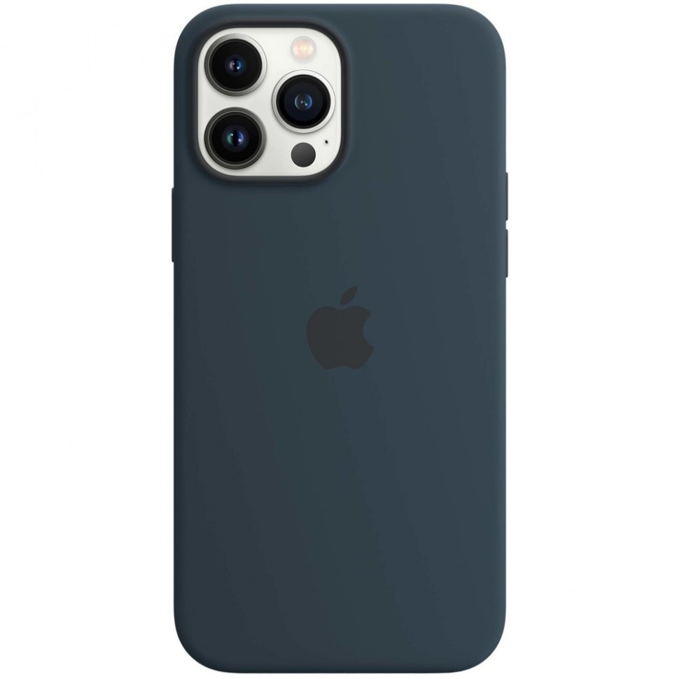 Чехол для смартфона Apple iPhone 13 Pro Max Silicone Case MagSafe, синий омут Чехол для смартфона Apple iPhone 13 Pro Max Silicone Case MagSafe, синий омут